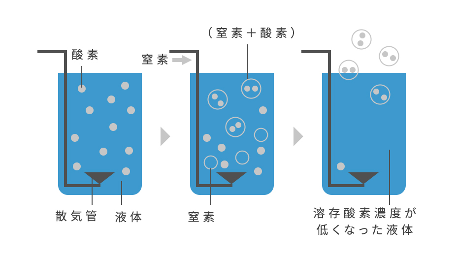 溶存酸素除去